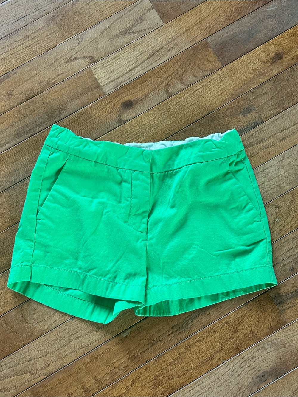 Crewcuts Bright Green Kids Chino Shorts Sz 10